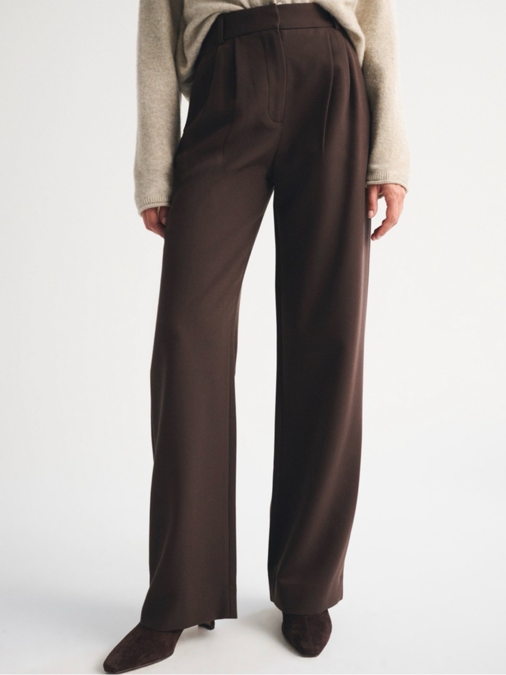 Abercrombie & Fitch Sloan Tailored Wide Leg Pants